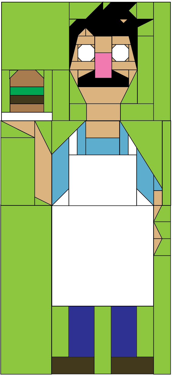 Finished block will look like this