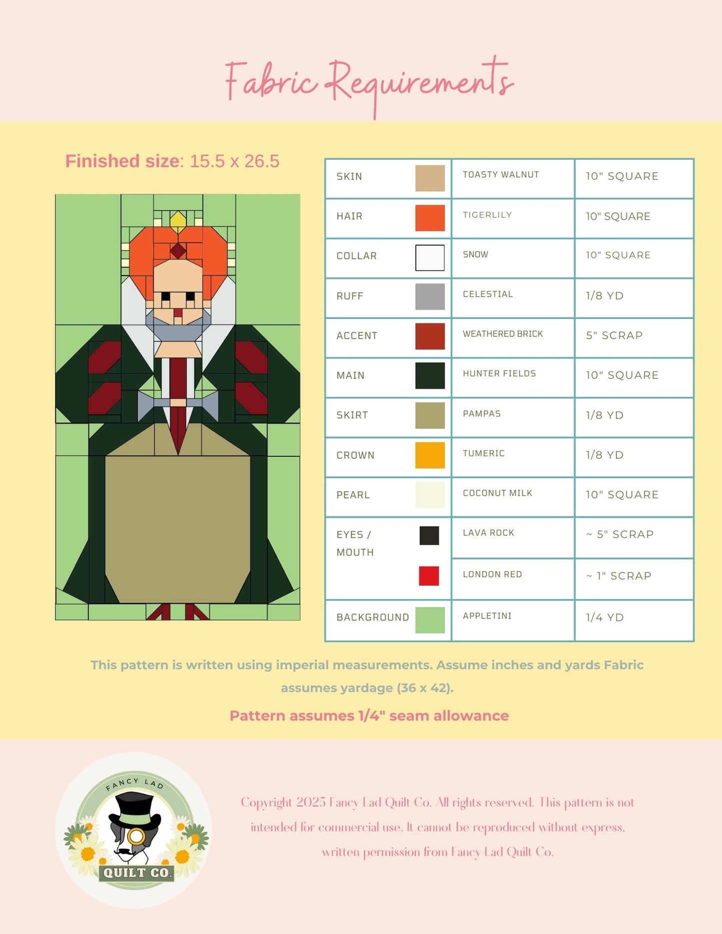 PDF Pattern: Elizabeth I
