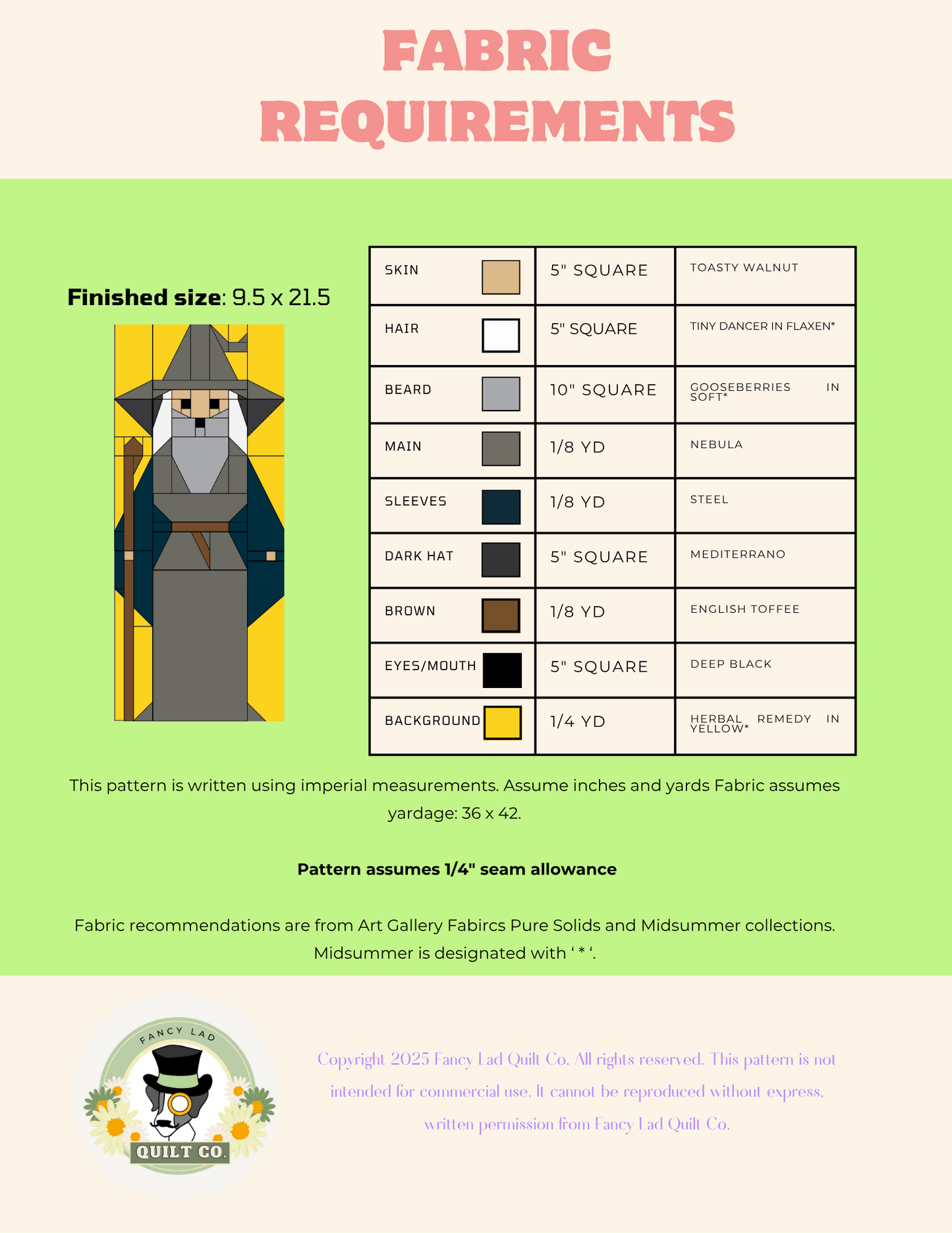 PDF Pattern: Grungy Wizard