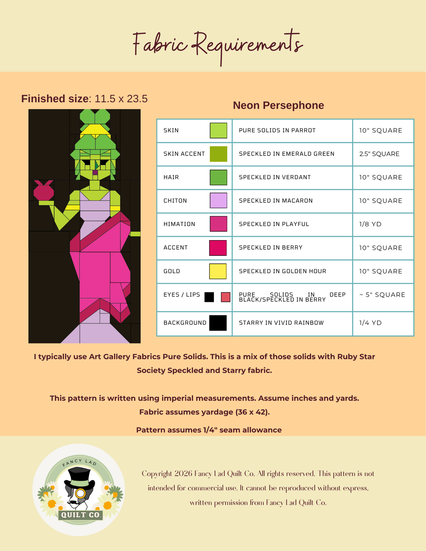 PDF Pattern: Persephone