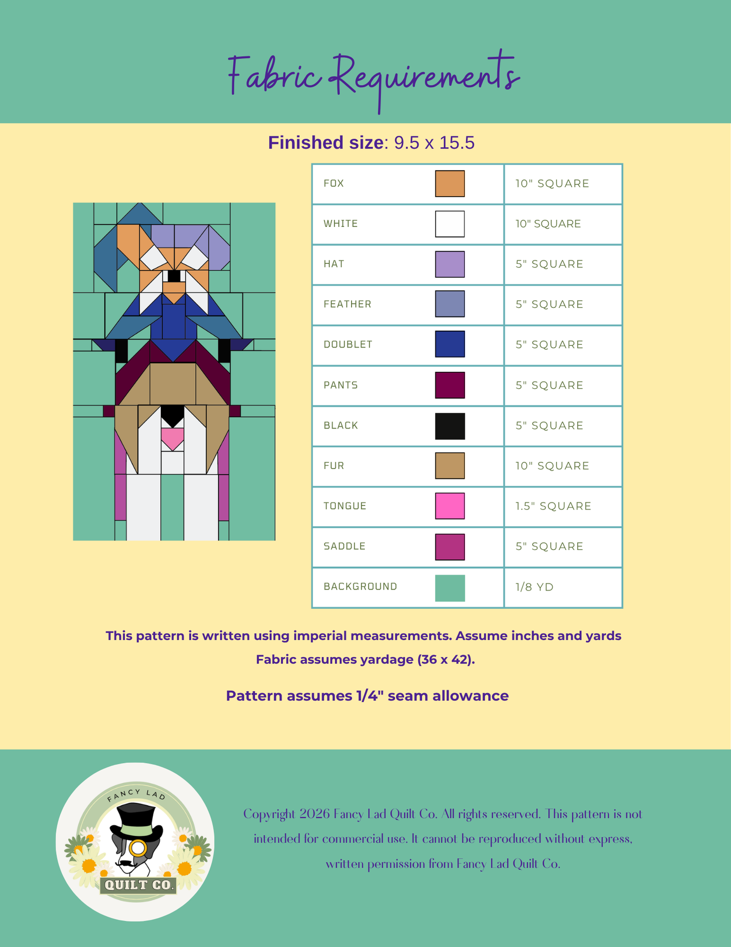 PDF Pattern: Sir Foxy