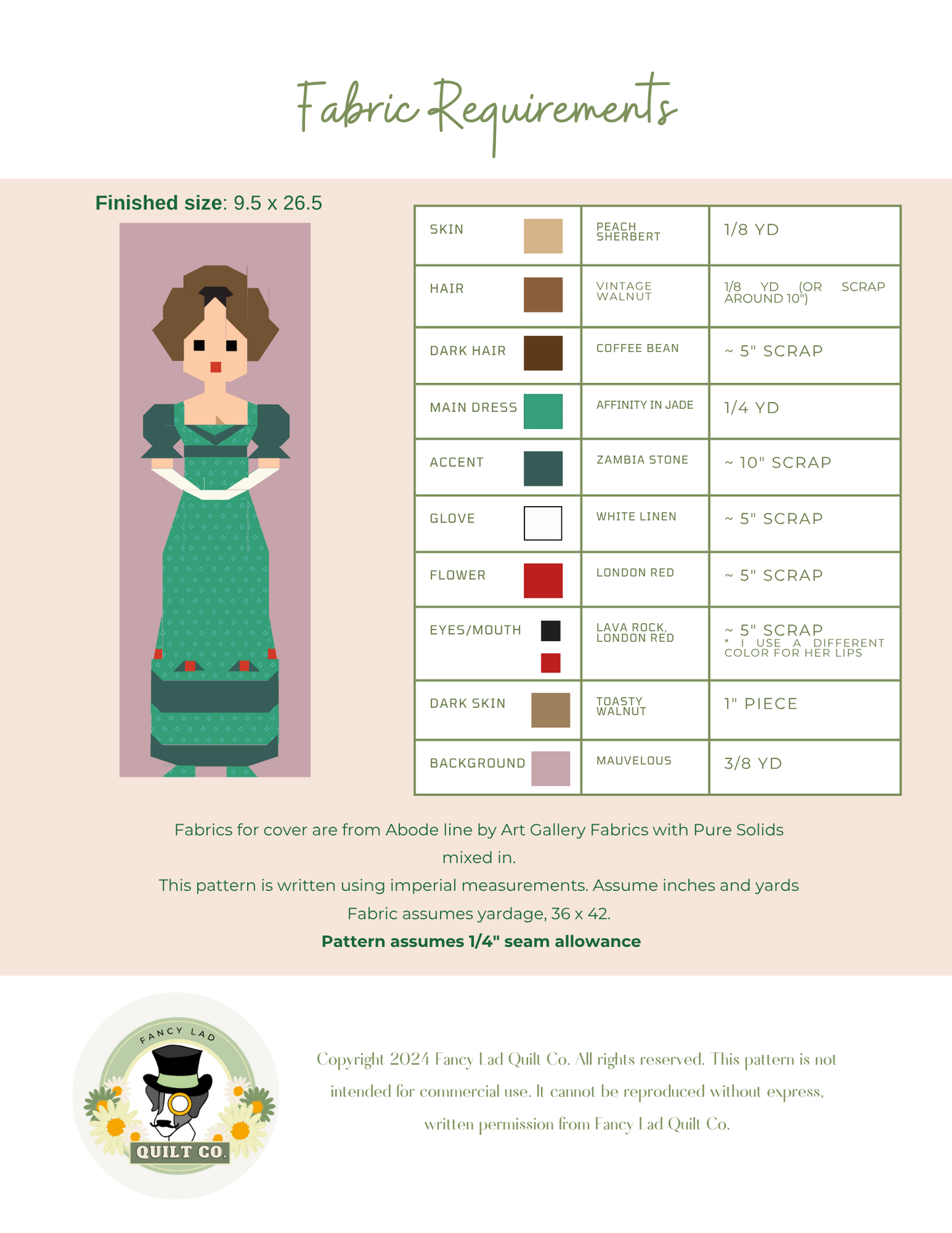 PDF Pattern: Elizabeth Bennet
