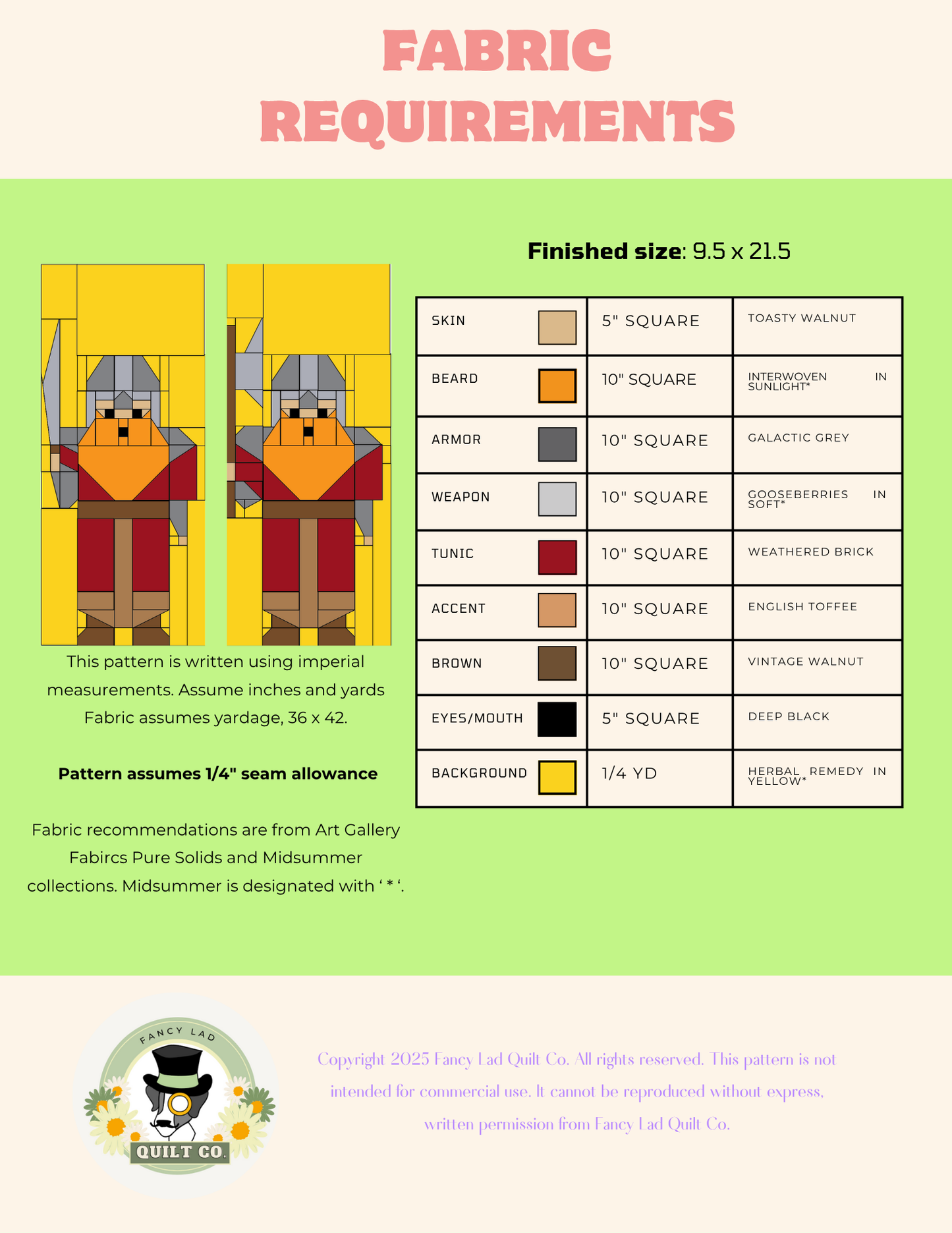 PDF Pattern: Dwarf