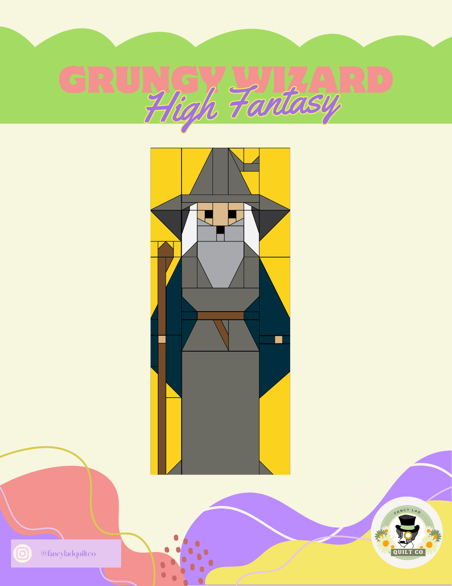 PDF Pattern: Grungy Wizard