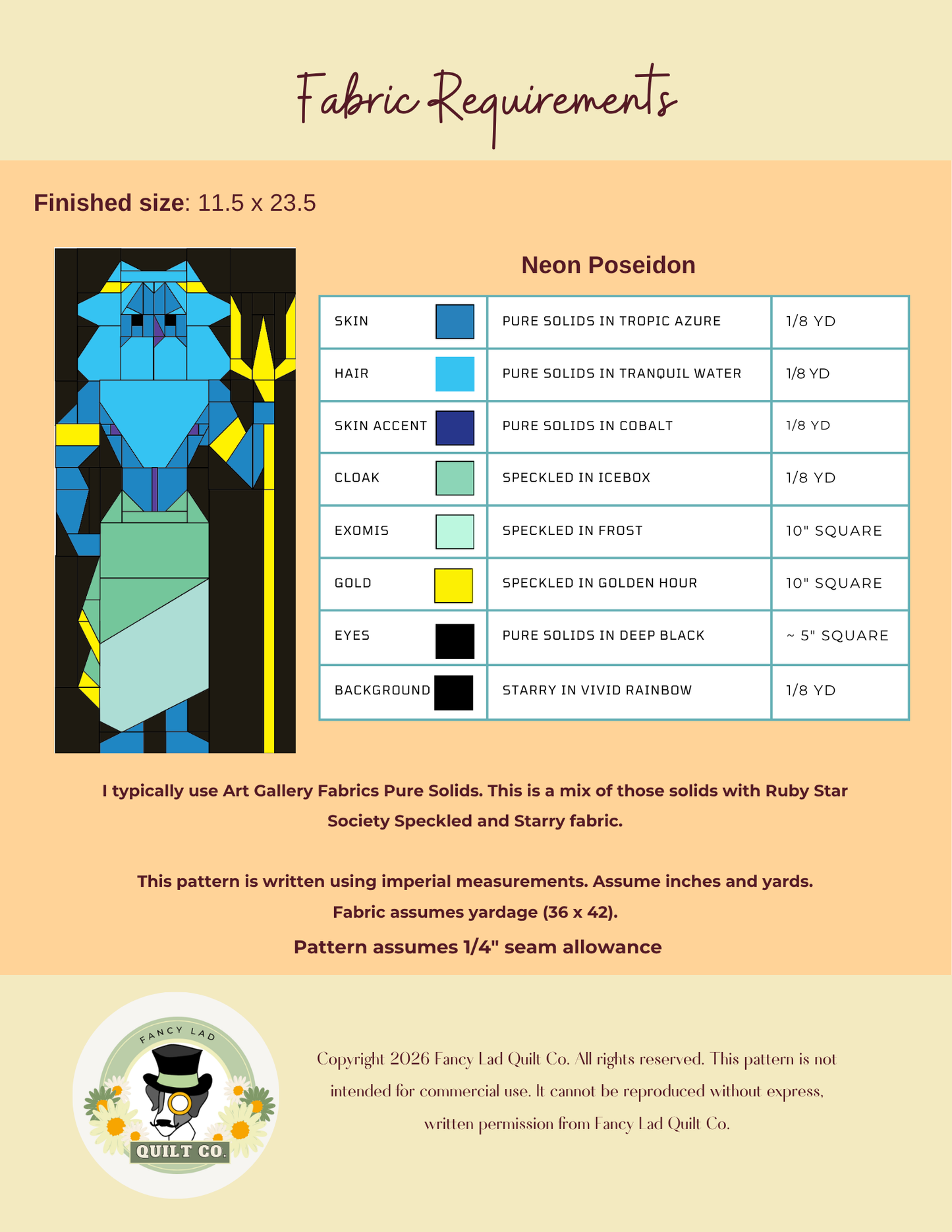 PDF Pattern: Poseidon