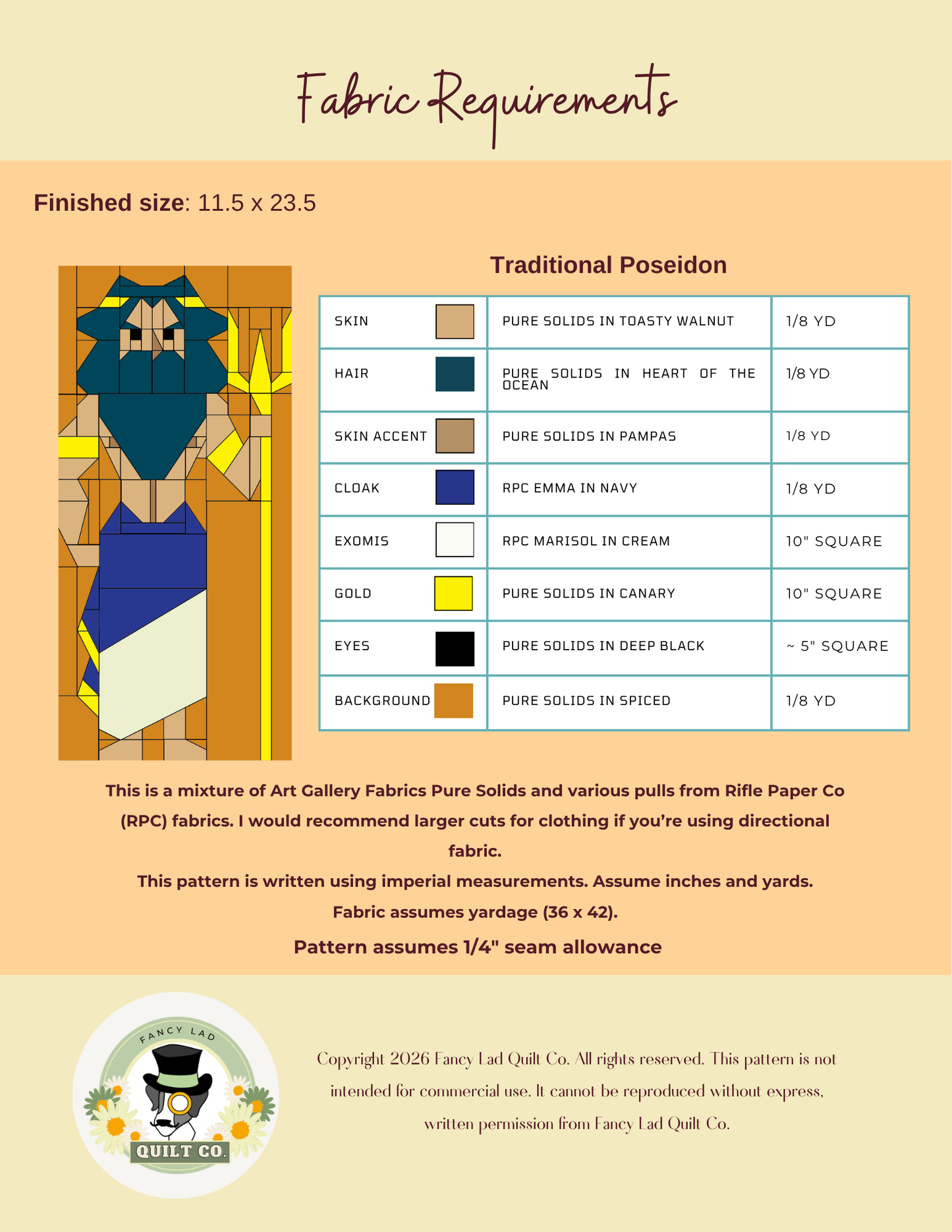 PDF Pattern: Poseidon