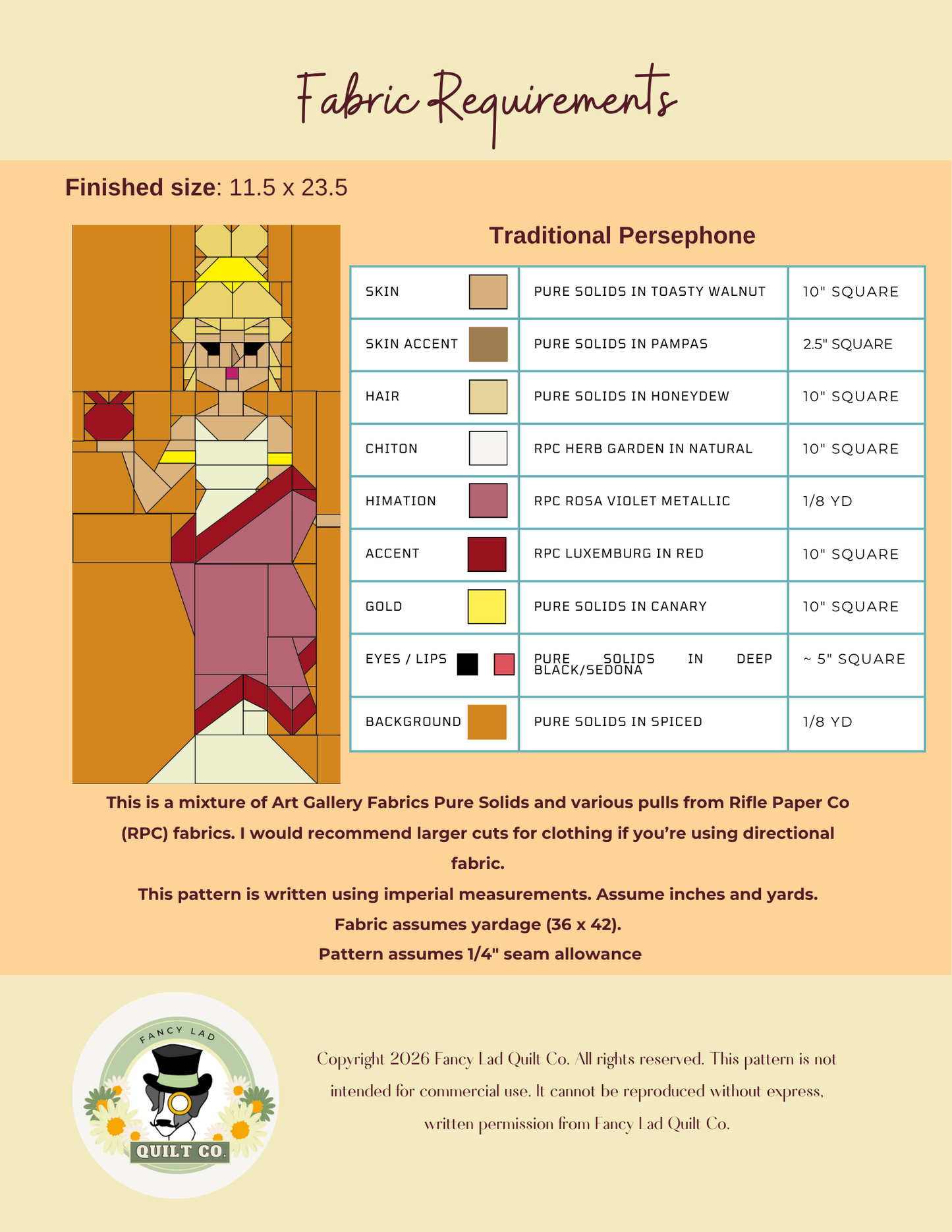 PDF Pattern: Persephone