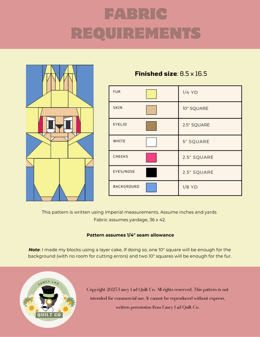 PDF Pattern: Bunny Monster